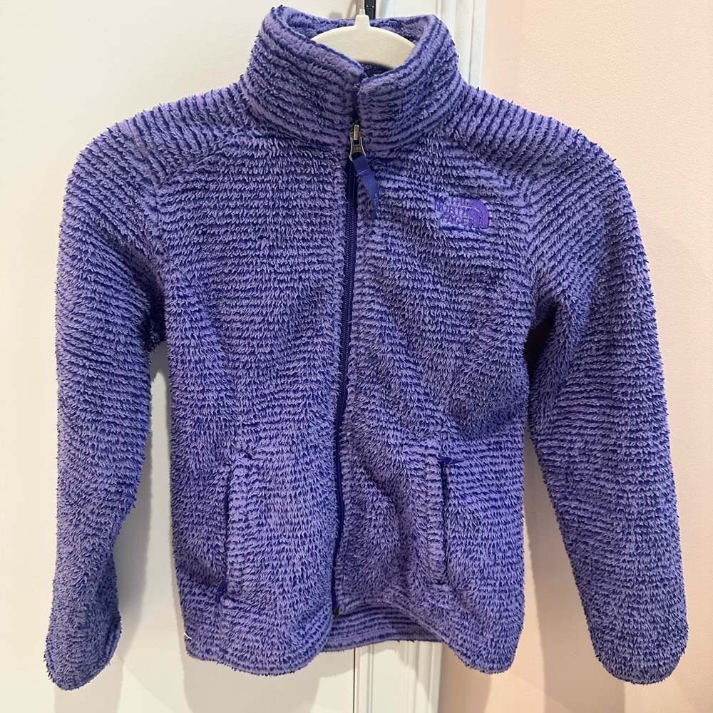 The North Face Purple Girls (7/8) Fleece Jacket, GUC